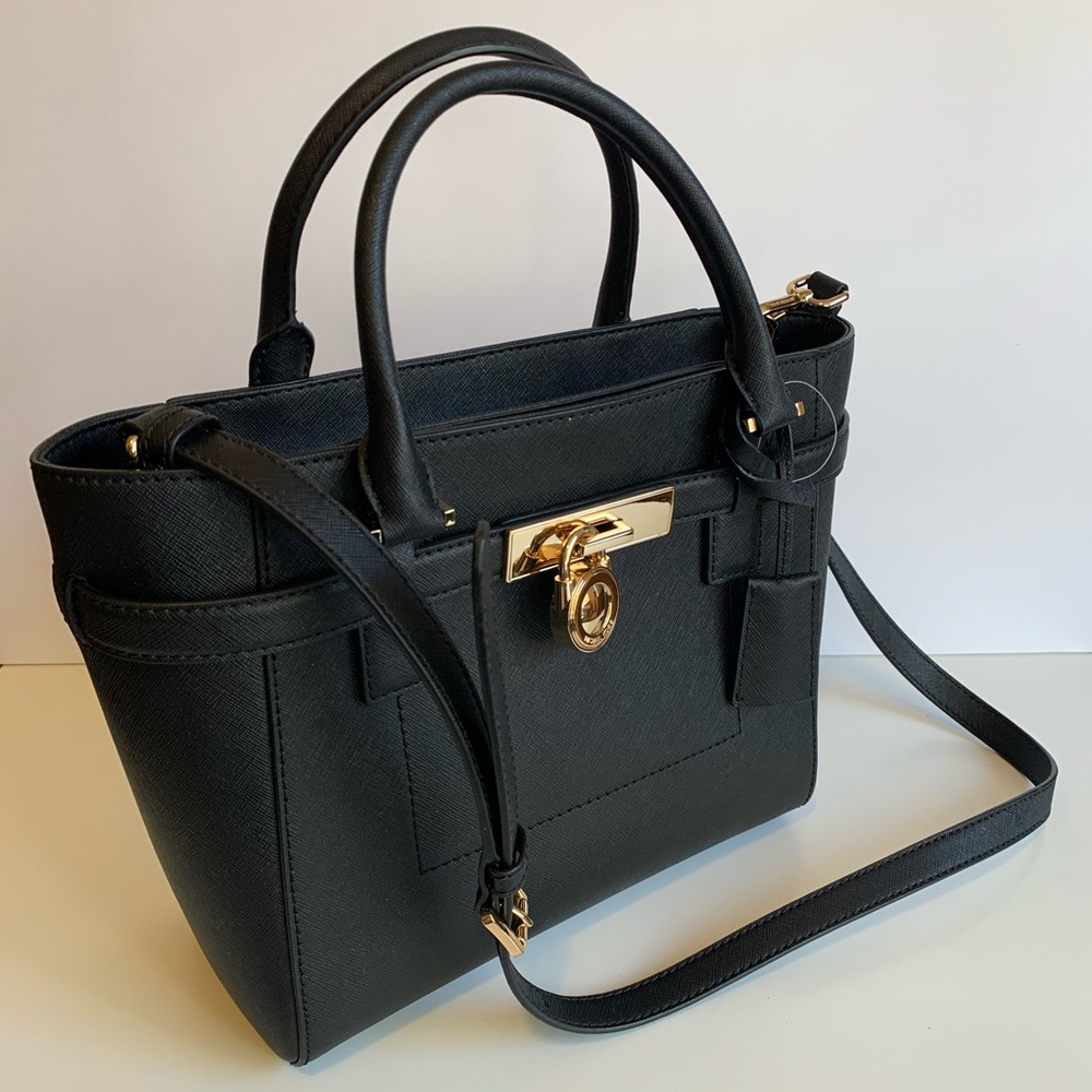 MICHAEL KORS HAMILTON TRAVELER MEDUIM TOP ZIP TOTE